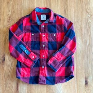 Plaid Flannel Kids Shirt